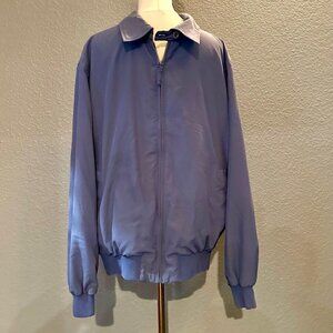FACONNABLE Bomber Jacket - Full Zip - Steel Blue Gray - EUC - Size XL